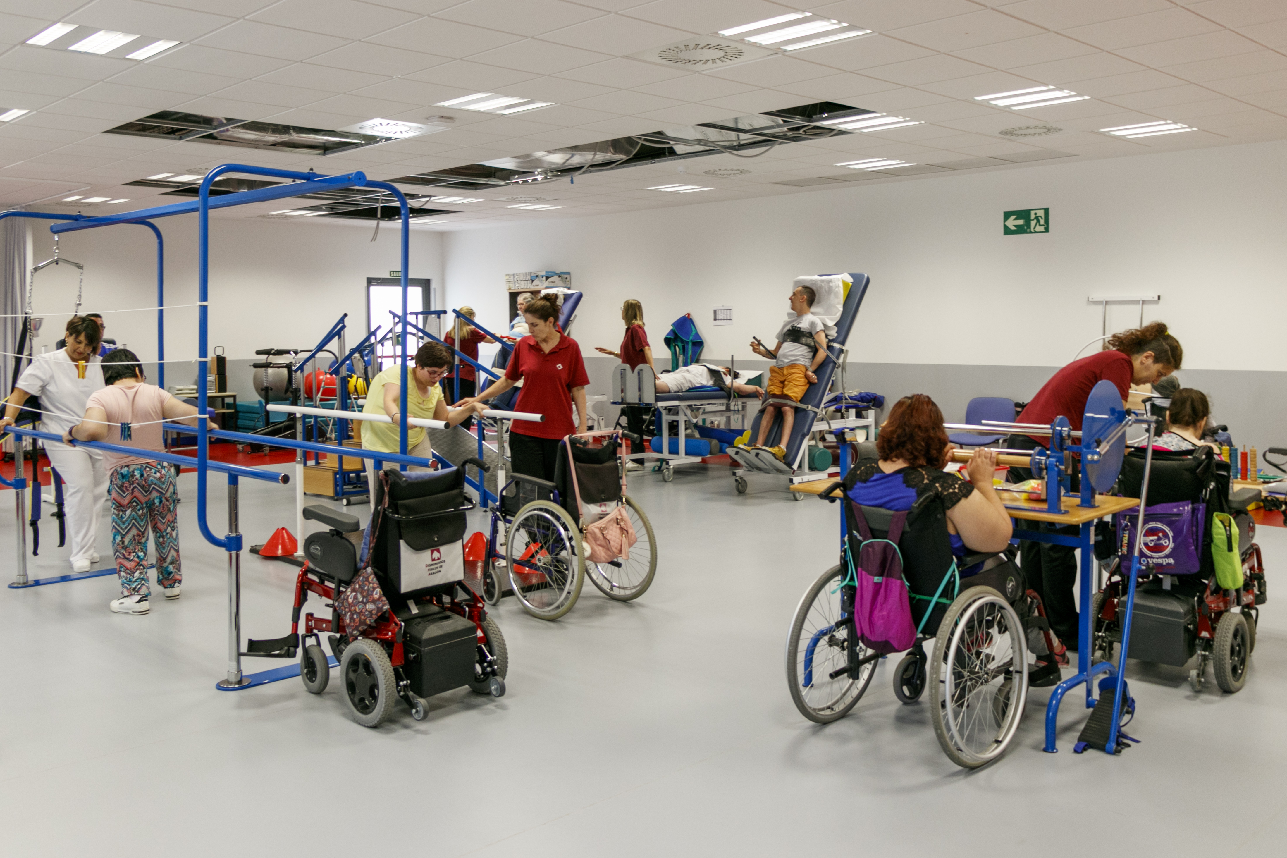 Gimnasio del Centro Josemi Monserrate para personas con discapacidad de Fundación Dfa en Zaragoza