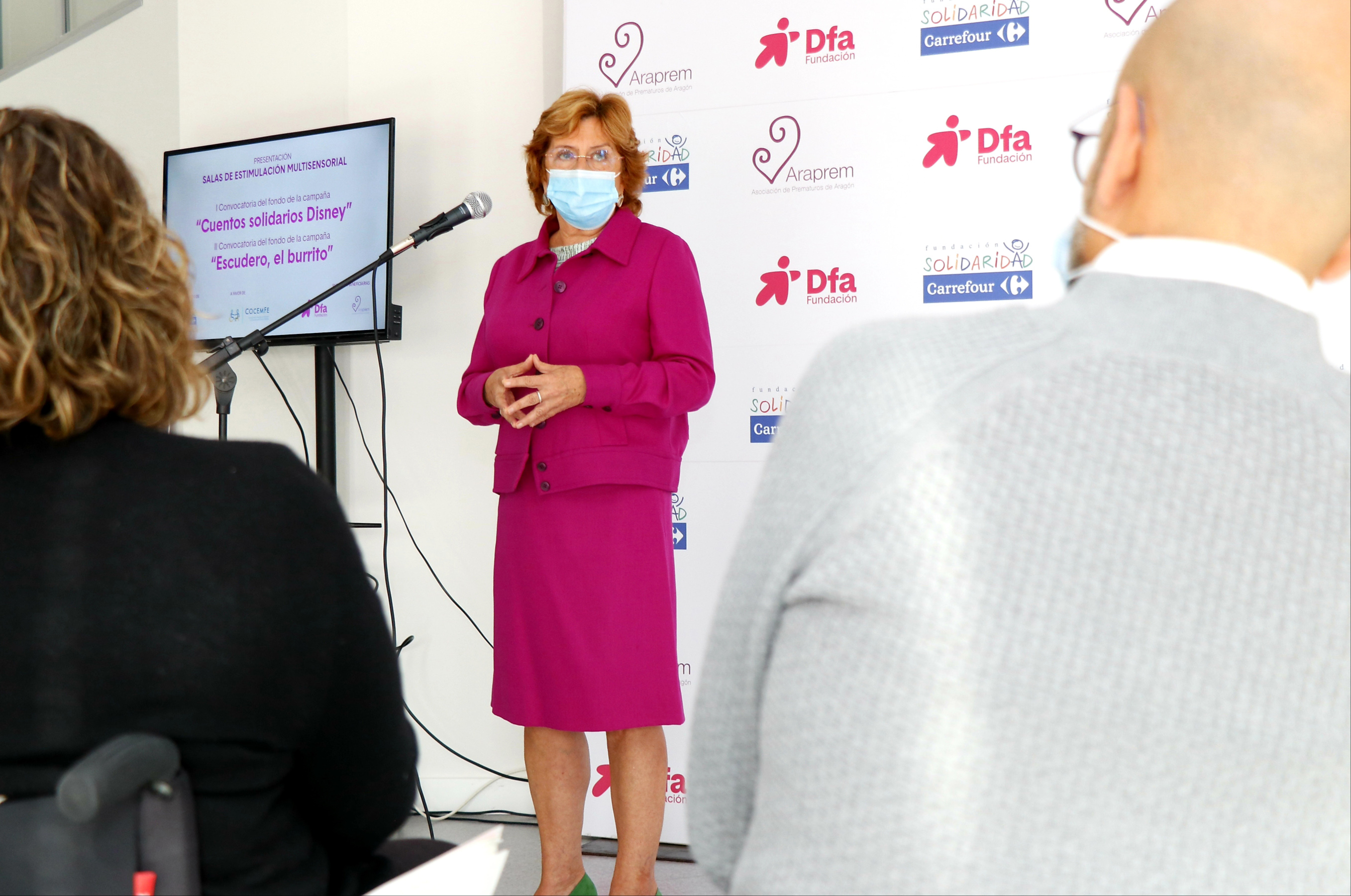 María Victoria Broto en un momento de la presentación