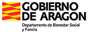 Logo Gobierno de Aragón. Departamento de Bienestar Social y Familia