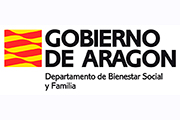 Logo Gobierno de Aragón. Departamento de Bienestar Social y Familia