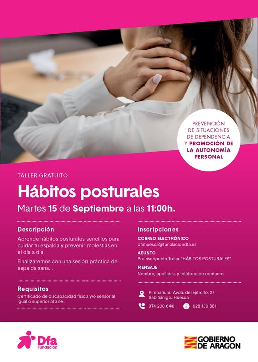 cartel hábitos posturales