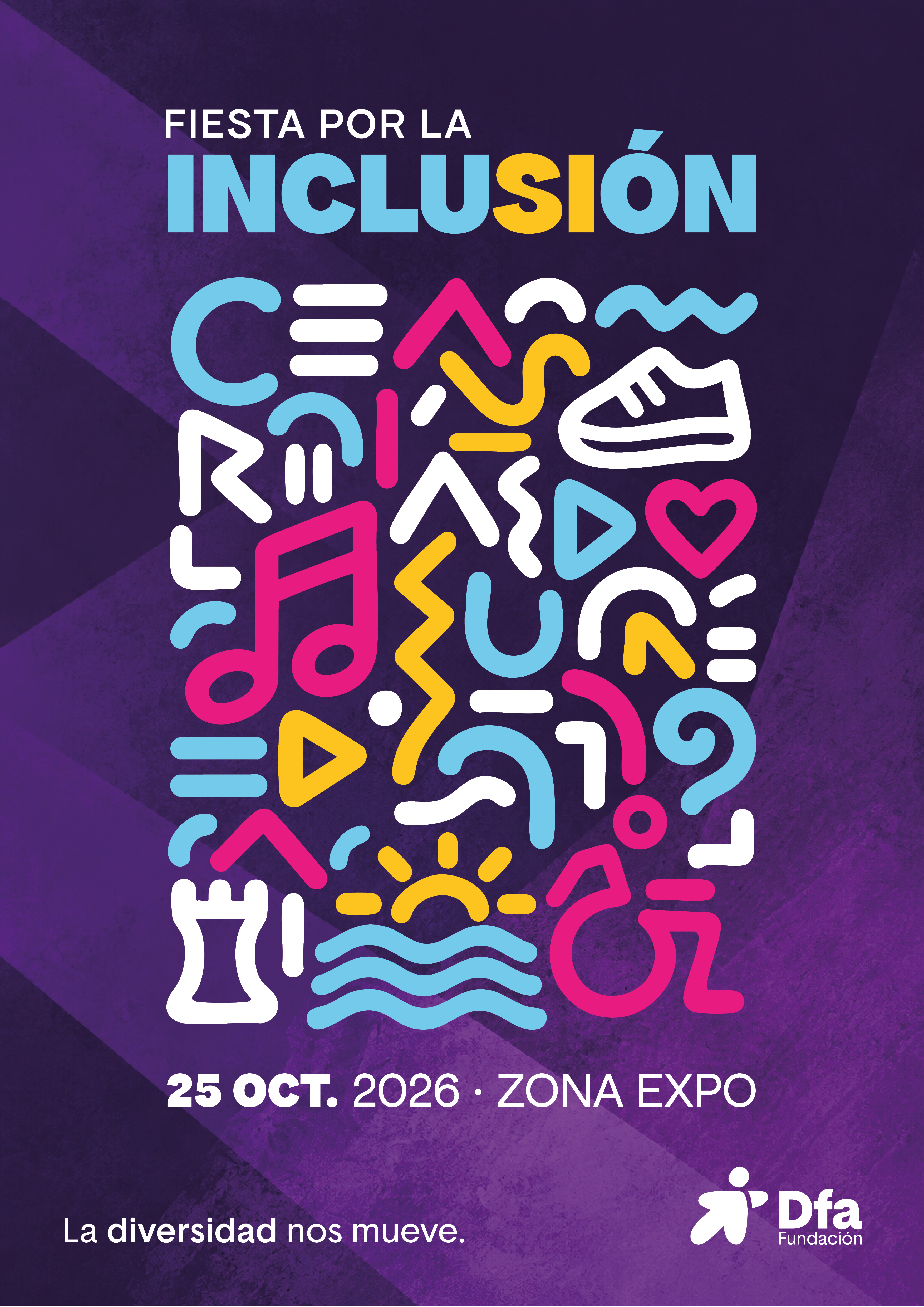 Cartel Fiesta por la Inclusión