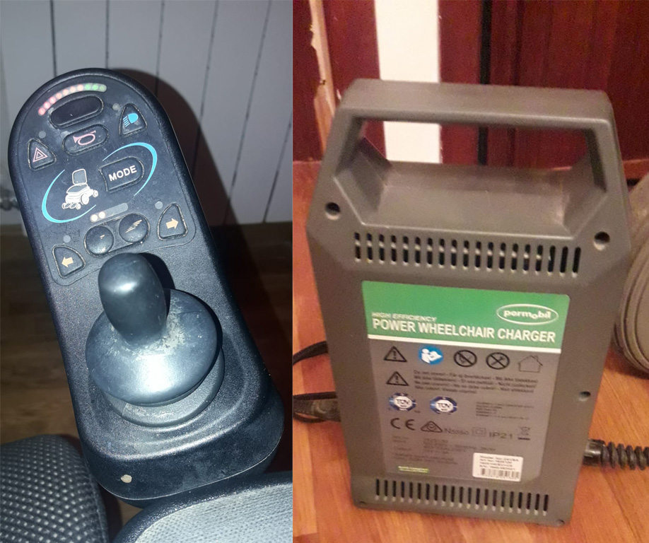 Controles y batería de la silla a la venta
