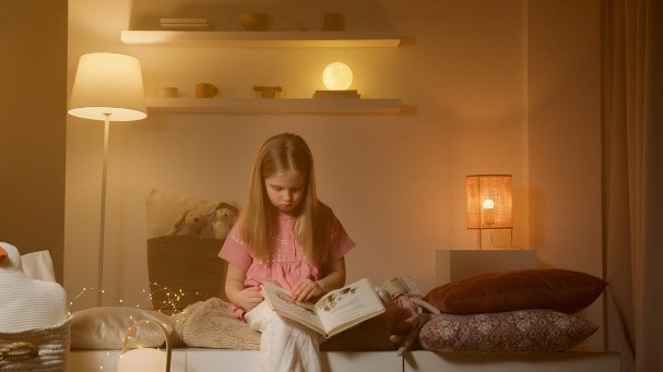 niña leyendo