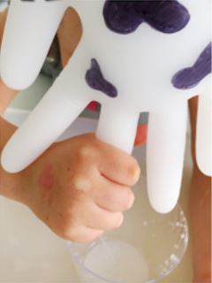 Ordeñando globo de vaca