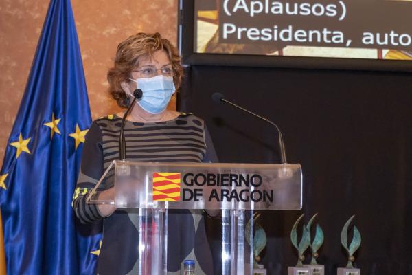 La consejera de Ciudadanía y Derechos Sociales del Gobierno de Aragón, María Victoria Broto