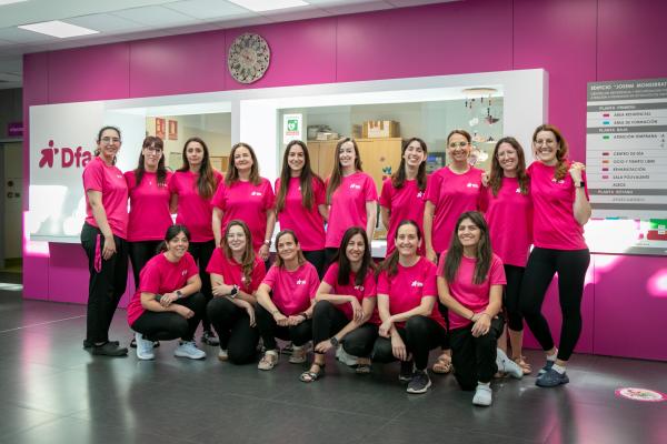 Parte del equipo de Atención Temprana en el Edificio Josemi Monserrate