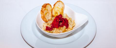 Imagen de plato con bacalao ajoarriero