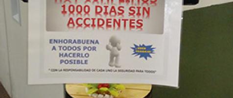 1.000 días sin accidentes