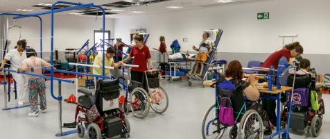 Gimnasio del Centro Josemi Monserrate para personas con discapacidad de Fundación Dfa en Zaragoza