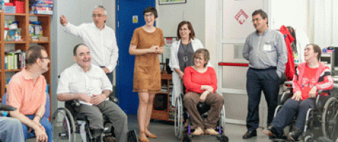 Violeta Barba, presidenta de las Cortes de Aragón, visita Fundación DFA