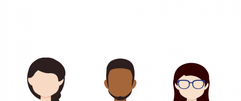 Personas mirando de frente