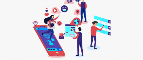 Grupo de personas manejando distintos dispositivos telemáticos.