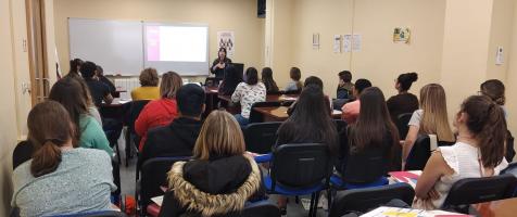 Charla a los alumnos del IES Francés de Aranda de Teruel