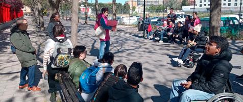 El alumnado de la FIPA, en una salida