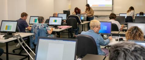 Una de las clases del curso