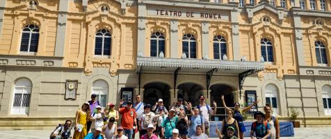 Foto de familia de viaje vacacional