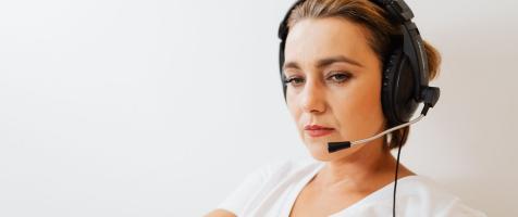 Una teleoperadora
