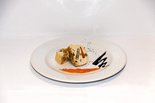 Imagen de plato con pastel de verduras