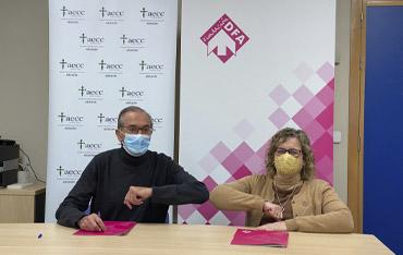 Fundación DFA y AECC Zaragoza firman un convenio de colaboración