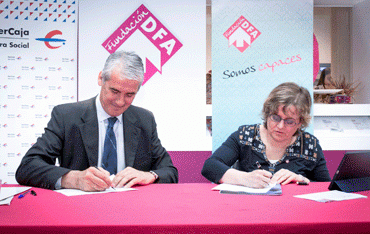 Convenio de colaboración entre Obra Social Ibercaja y Fundación DFA
