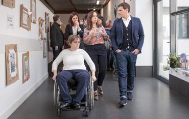 Albert Rivera, presidente de Ciudadanos, visita Fundación DFA