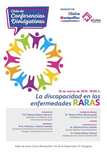 Charlas Divulgativas Montpellier: "La Discapacidad en las Enfermedades Raras"