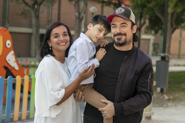 La familia de Cuti Vericad, Carolina y su hija