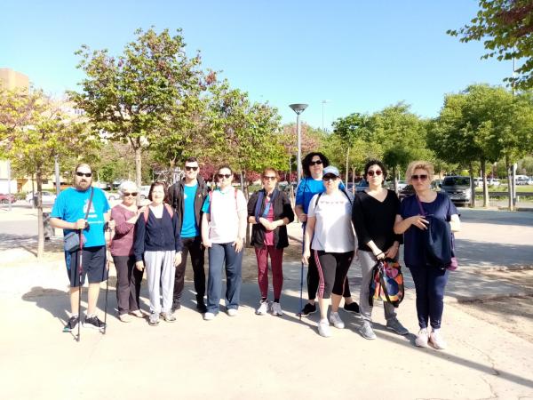 Foto de familia de las personas participantes en la actividad