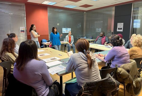 Una de las sesiones en las instalaciones de YMCA