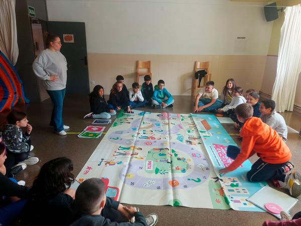 Una partida del ‘Ciudades Accesibles’ en el CEIP Ensanche