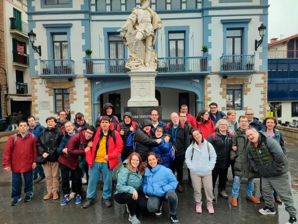Foto de familia de viaje a Zarautz