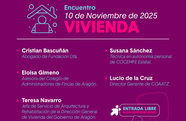 Cartel encuentro vivienda