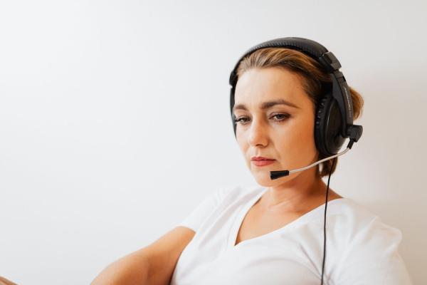 Una teleoperadora