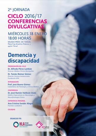 Ciclo de conferencias divulgativas: Demencia y Discapacidad